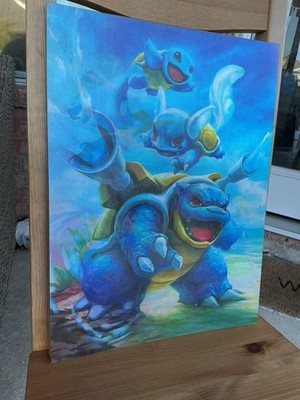 3D Motion Effect Lenticular Art Poster-Pokemon Blastoise Home Decoration Gift