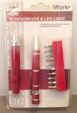 iWork 12 piece Screwdriver & LED Light Set