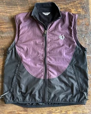 PEARL IZUMI Women's Large Cycling Vest Black Purple Sleeveless Full Zip