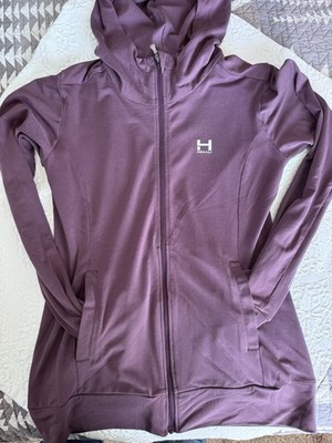 HIMALI Polartec Women's Track Jacket Hoodie Full Zip Purple Size M