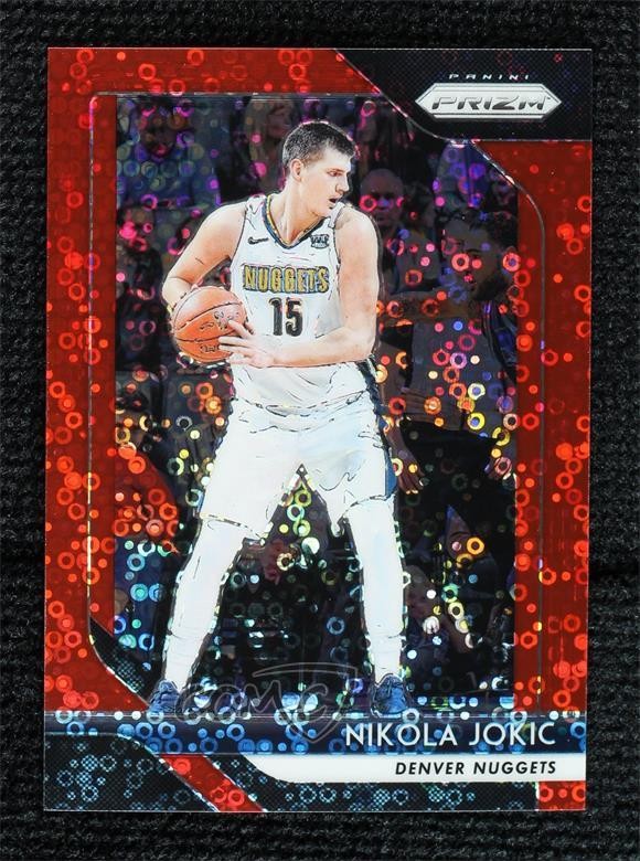 2018-19 Panini Prizm Fast Break Red Prizm 122/125 Nikola Jokic #92