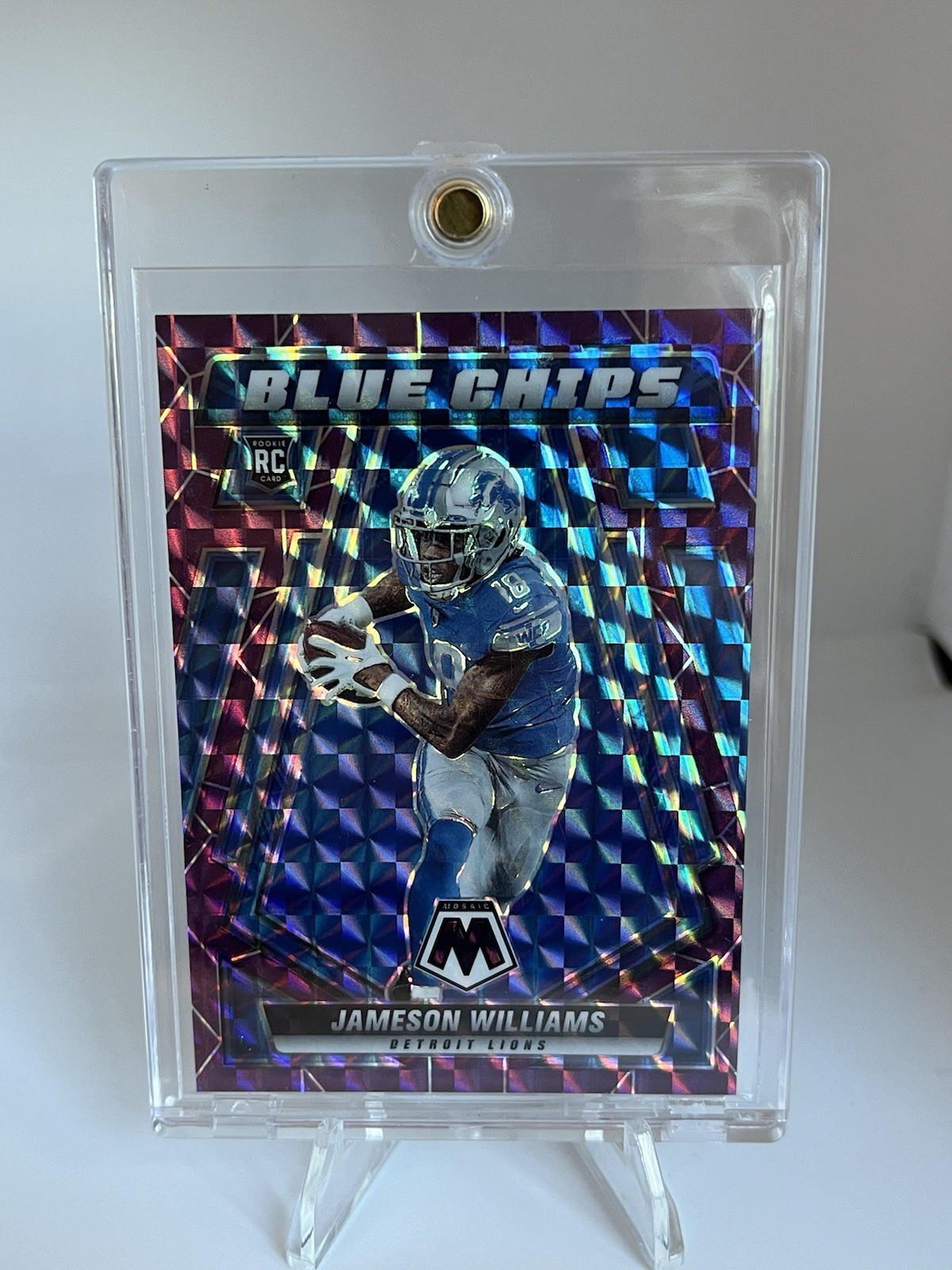 Jameson Williams Panini Mosaic Blue Chips #BC9 Purple Mosaic