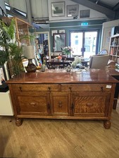Arts and crafts vintage oak sideboard