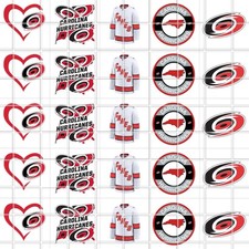 Carolina Hurricanes NHL Waterslide Nail Decals Set Of 50 Instructions & Bonus