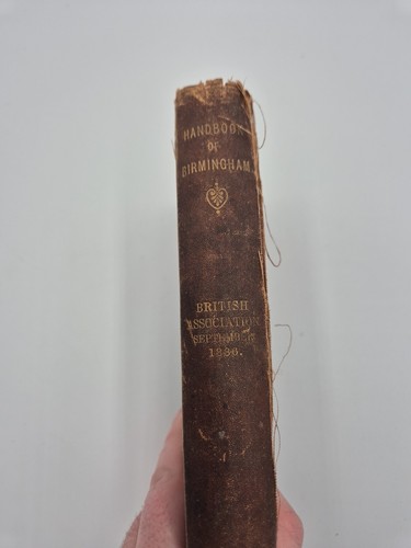 Handbook Of Birmingham Dated September 1886 Antique Vintage Book - Imagen 3 de 15