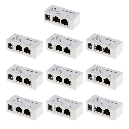 10x Passive Poe Adapter Power Over Ethernet 12-52v With Led | eBay UK