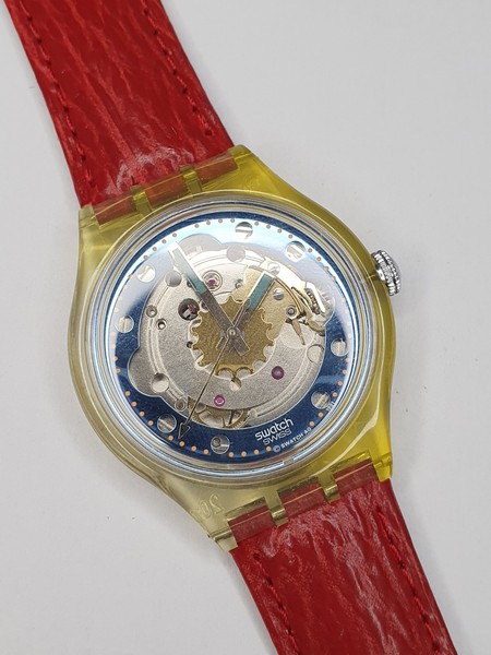 Swatch Automatic Red Ahead SAK101 - funziona - 36mm