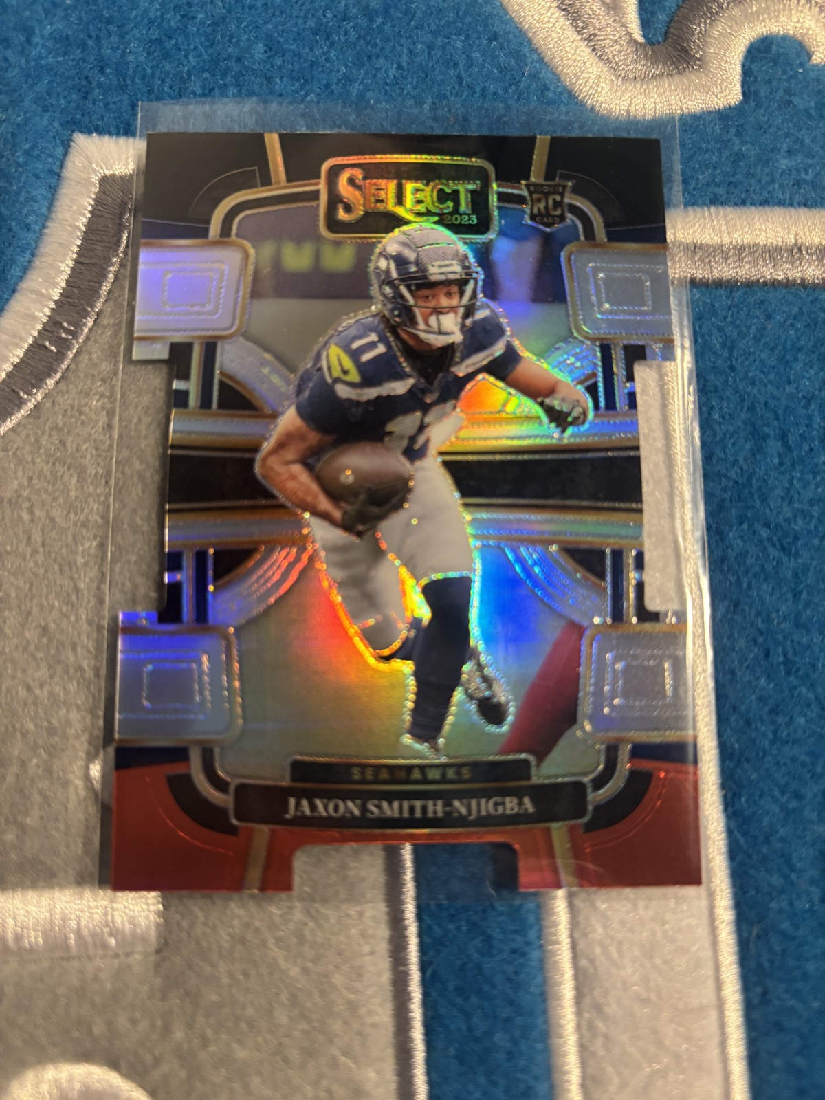 2023 Panini Select - Concourse Jaxon Smith-Njigba #87 Black & Red Prizm Die-Cut