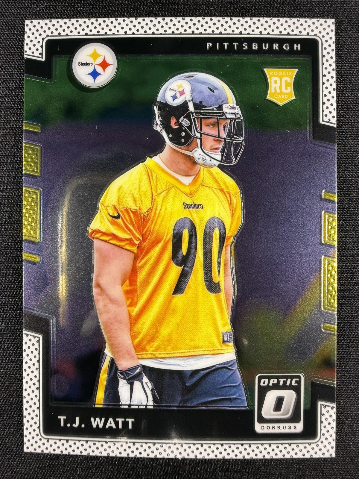 2017 Panini Donruss Optic #122 T.J. Watt Rookie