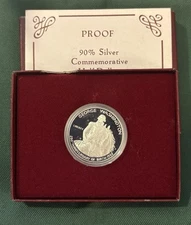1982-S Proof George Washington 90% Silver Half Dollar 50c OGP With Papers (032c)