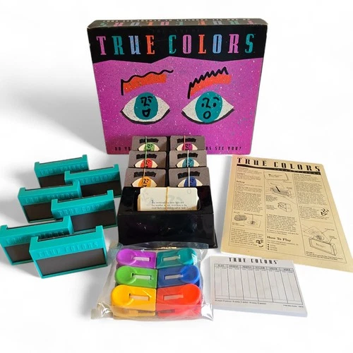 True Colors Board Game Vintage 1990 Milton Bradley **100% COMPLETE**
