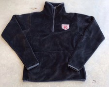 Phoenix Coyotes Jacket Size Medium Black 1/4 Zip Fleece Sweatshirt Arizona NHL