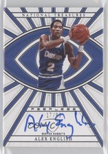 2022-23 National Treasures Peerless Signatures 17/99 Alex English Auto HOF 6fs