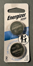 New Energizer 2450 ECR2450 CR2450 BR2450 Lithium 3V Battery 2 Pack Exp 3/2034
