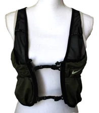 Nike Trail Vest 2.0 Men's S/M Running Black/Medium Olive/Vapor Green