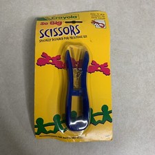 Vintage 1994 Crayola So Big Scissors Designed For Preschool Use Blue