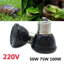 E27 Pet Reptile Tortoise Ceramic Heating Lamp Infrared Heat Light Bulb 50W-100W