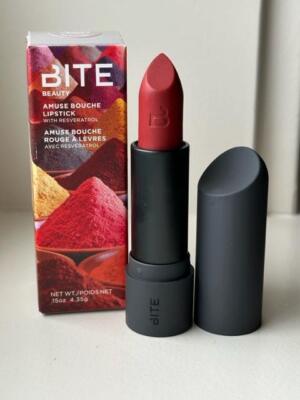 NIB BITE Beauty Amuse Bouche Lipstick Resveratrol CRUSHED CHILI ~ Discontinued