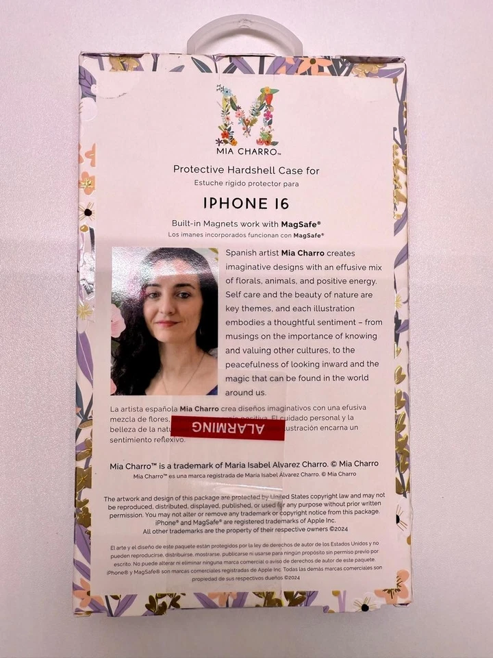 Mia Charro iPhone 16 带花朵保护壳 — 第 2/2 张图片
