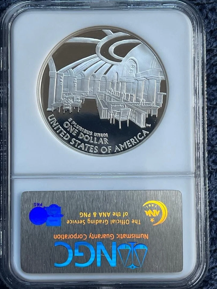 2005-P JOHN MARSHAL COMMEMORATIVE PROOF SILVER DOLLAR~NGC PF70 UCAM~LOW MINTAGE - Image 3 of 4