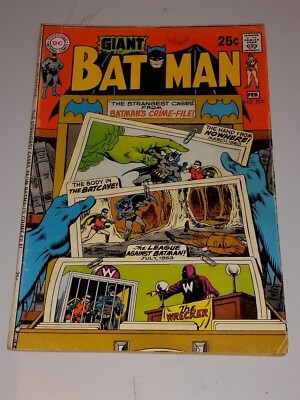 BATMAN #218 VG (4.0) FEBRUARY 1970 DC GIANT SILVER AGE COMICS | eBay UK