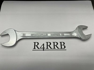 Stahlwille Tools Motor 10 GERMANY 22mm x 19mm Metric Double Open End Wrench