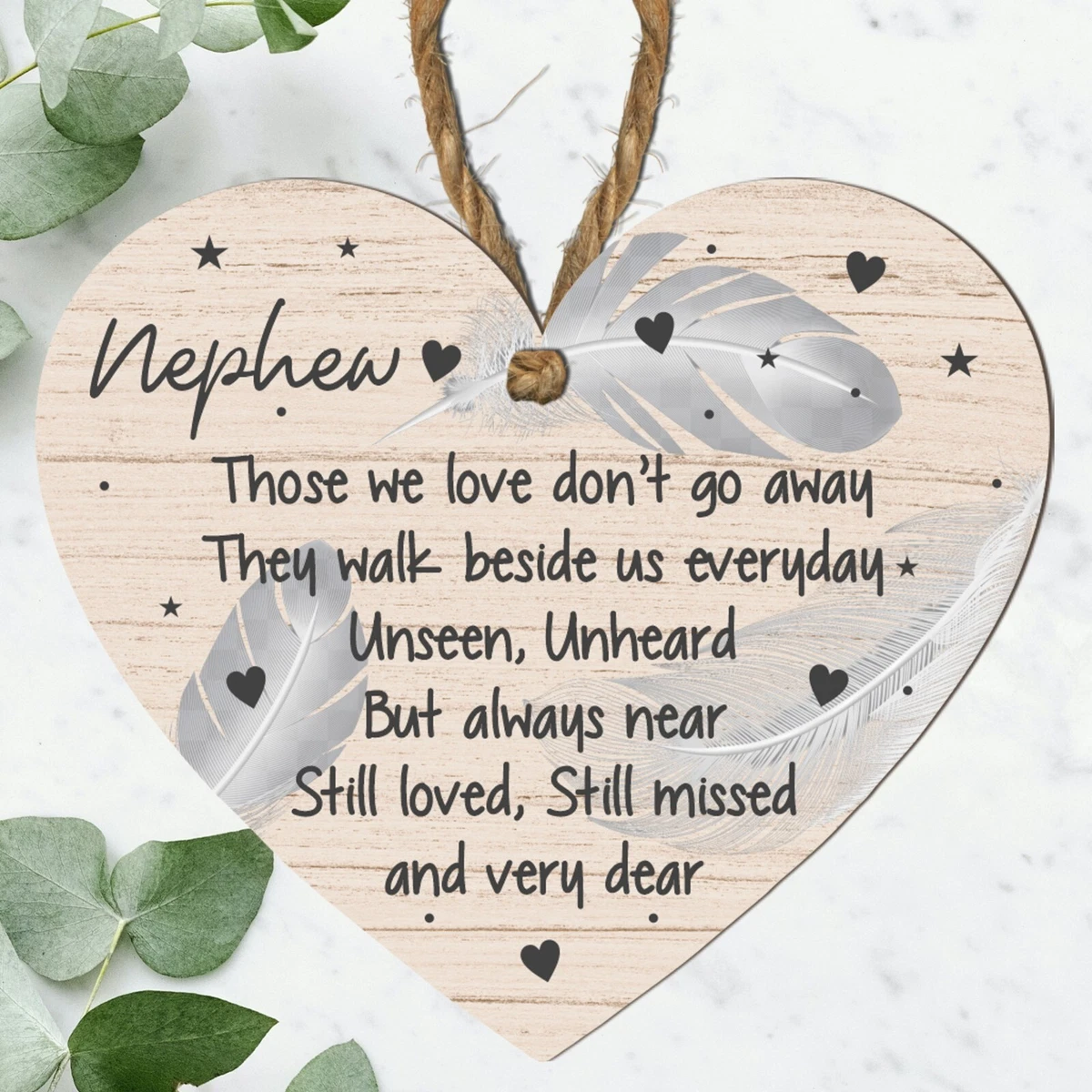 In Loving Memory Of A Special Nephew Memorial Graveside Poem Card & Stake F313 | UK