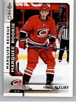 2017-18 O-Pee-Chee Marquee Rookies #620 Haydn Fleury - Carolina Hurricanes