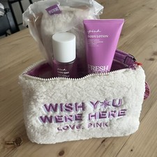 Victorias Secret PINK Mini Mist Lotion Fresh And Clean Gift Set Bag Sleep Mask
