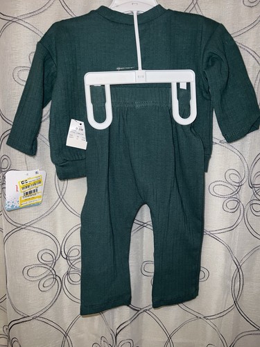 Disney Baby Boys Mickey & Friend 2pc Set Long Sleeve/pants Green Size 0-3 Months - Picture 5 of 7