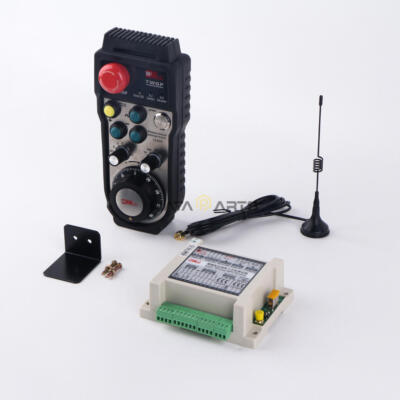 one New 6 Axis Wireless Handy Pulser Handwheel MPG For FANUC & Emergency Switch