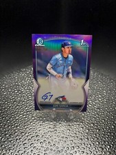 2023 Bowman - Chrome Autographs Purple Refractor #CPA-LG Luis Garcia 050/250