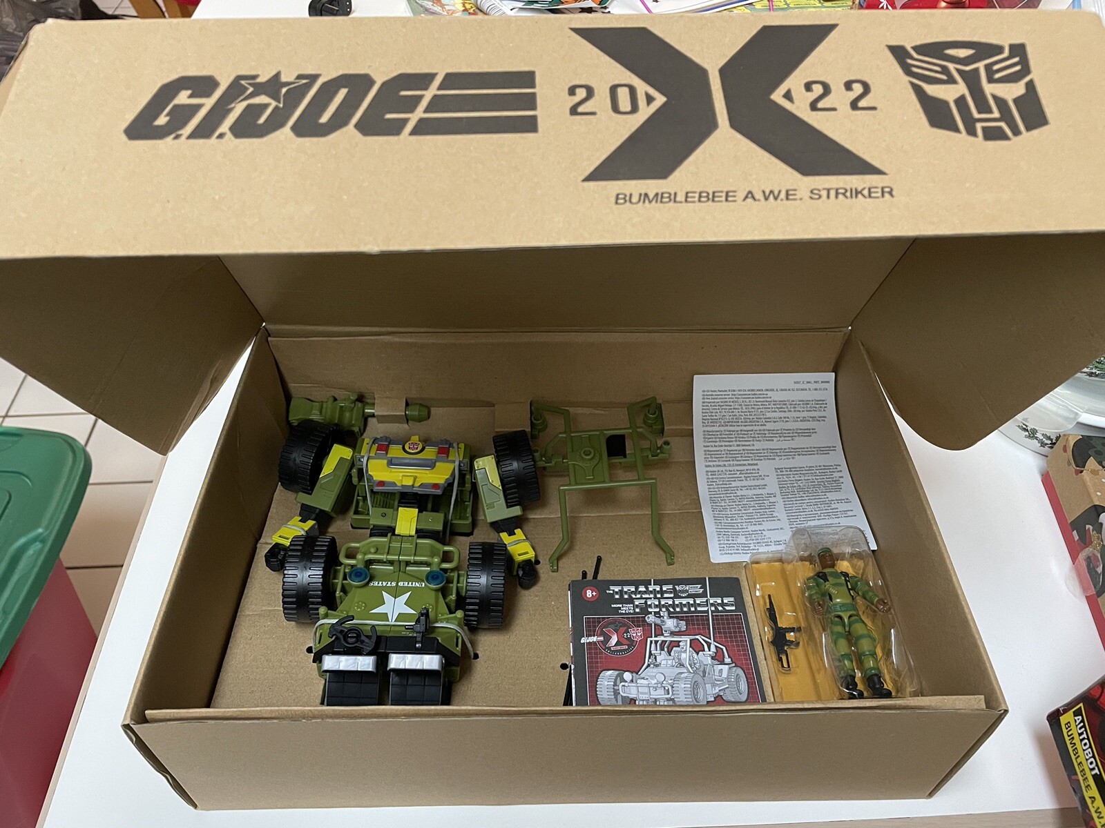 Transformers GI Joe MashUp Bumblebee AWE Striker Lonzo Stalker