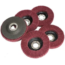 5PCS 4-1/2" Nylon Flap Disc Metal Polishing Buffing Wheel Pads for Grinder 4.5in