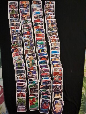 LOT (COMPLETE) OF 108 MARVEL CARDS RAISE YOUR POWER 2021 (EXCLUDING E-LECLERC) 