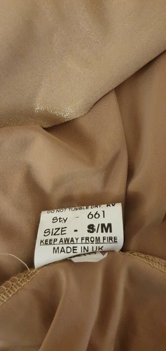 S/M - 36/38 Designer Ball Abend Kleid drapiert Schlitz Gold schön Maße beachten - Bild 8 von 10