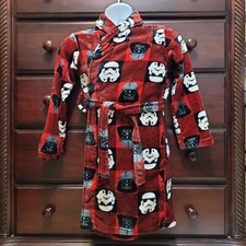 Star Wars Boys Youth Medium Robe Darth Vader Stormtrooper Red Black Grey White