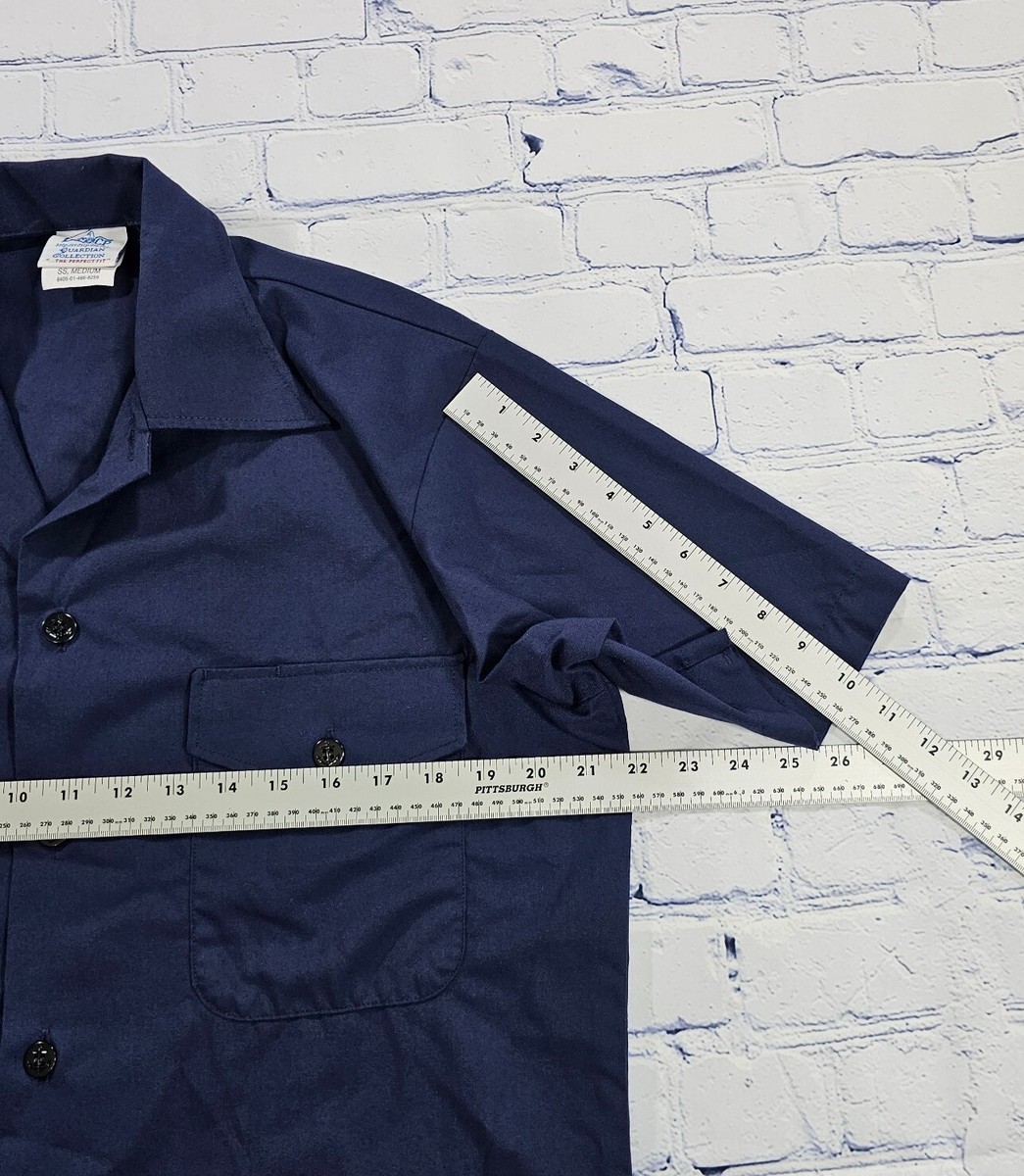 D.S.C.P. Guardian Collection Navy Blue Navy Anchor Buttons Naval Shirt MENS  SZ M | eBay PANEL, image size:1045x1200