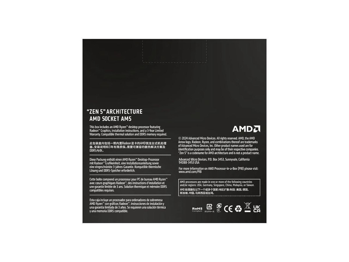 AMD Ryzen 5 9600X - Granite Ridge (Zen 5) 6-Core 3.9 GHz AMD Ryzen 5 9600X - Granite Ridge (Zen 5) 6-Core 3.9 GHz