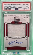 2019 National Treasures Kyler Murray RC Rookie RPA PATCH AUTO /99 🔥 PSA 9