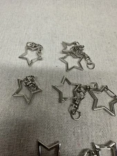 Star Shaped Spring Snap Keychain Clip,Metal Swivel Clasp Snap Hook Key ... 5pcs