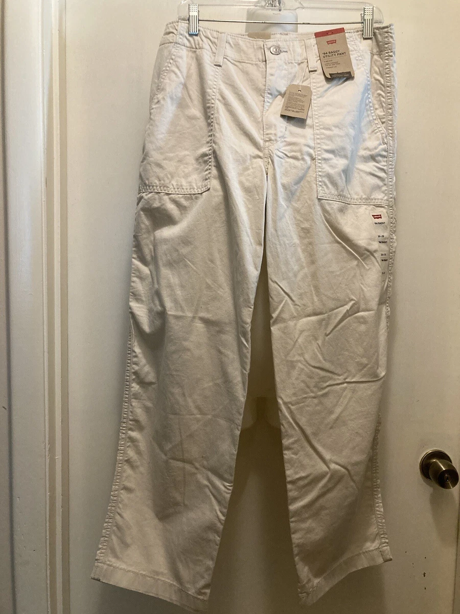 levi's off white 94 baggy utility pants