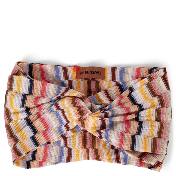 71823 authentisches MISSONI STUTE mehrfarbig GESTREIFTES STRICK Stirnband Einheitsgröße