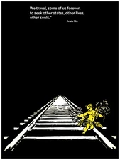 Inspirational Decor Poster.Travel to see other souls.Anais Quote Art Design.6155