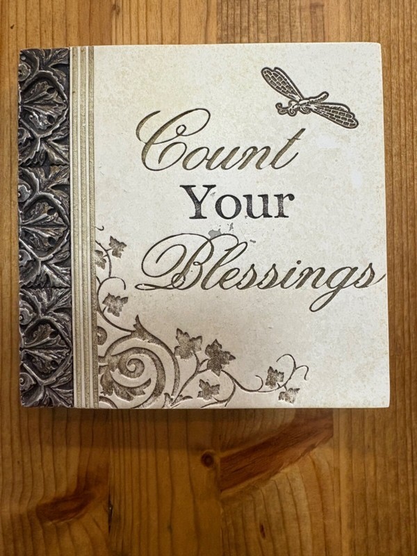 COUNT YOUR BLESSINGS Ceramic Wall Plaque by MelRose International
