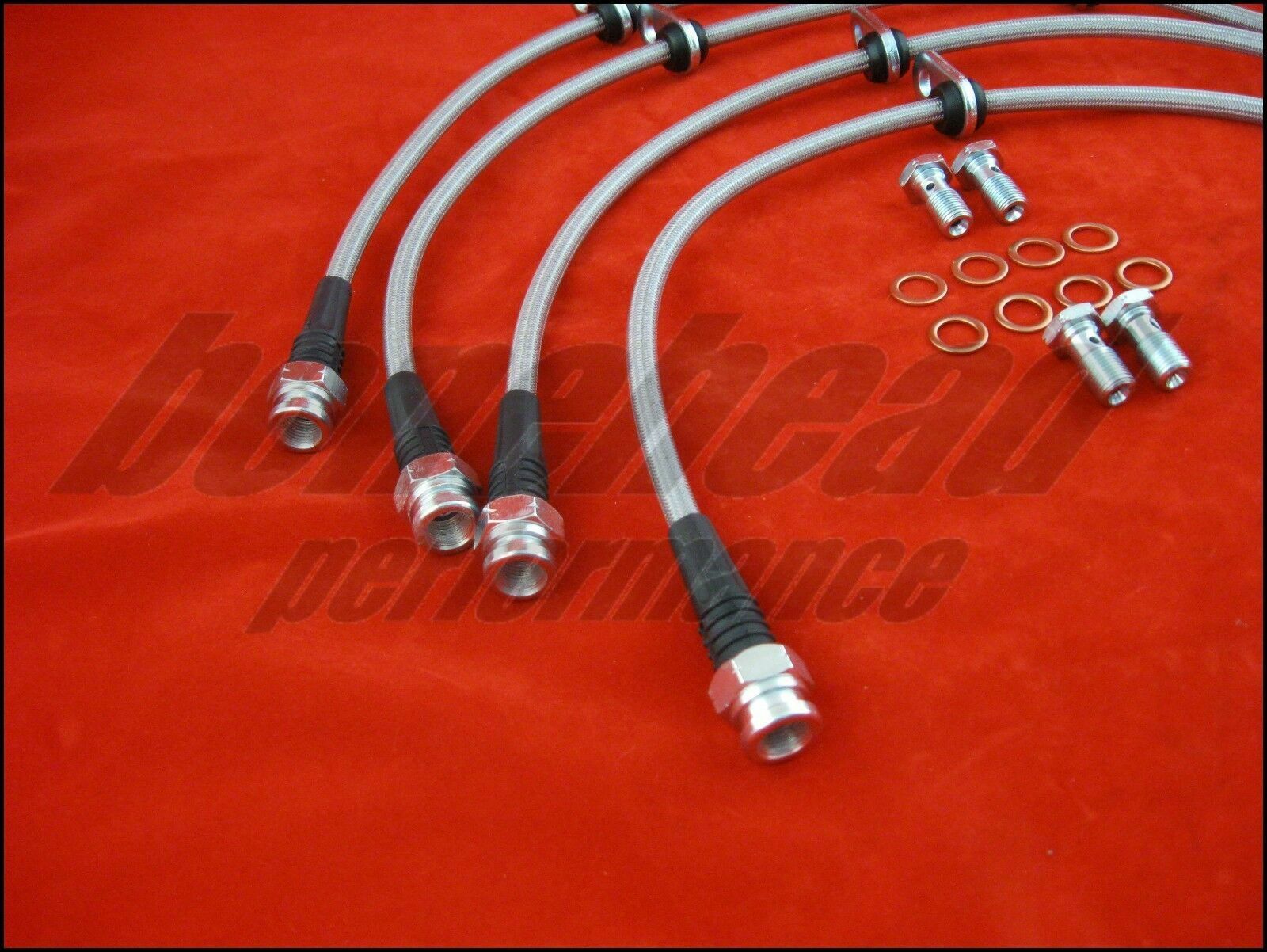 Techna-Fit Stainless Steel Braided Brake Lines 1991-1996 Acura NSX