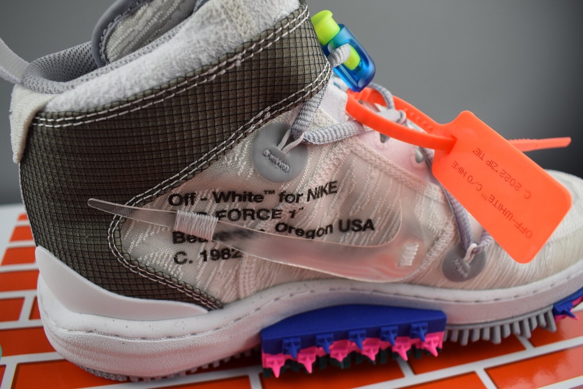 Nike off white mid 2022 brand new never tried on size 5 air-force-1-mid-x-off-white™️  main image 3