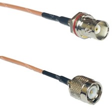 RG316 BNC FEMALE SM BULKHEAD to TNC MALE RF Cable Rapid-SHIP LOT