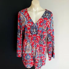 Women's size 12 'ATMOSPHERE' Gorgeous boho long bell sleeve jumpsuit romper 