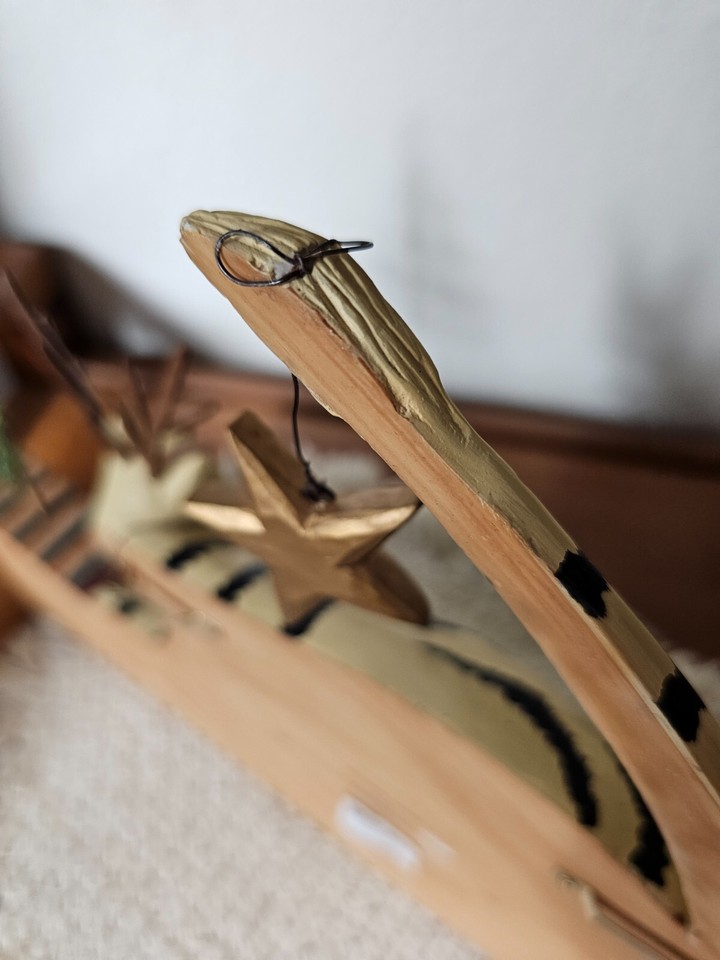 Williraye JOY Reindeer Cat Rustic Farmhouse Holiday Christmas Shelf